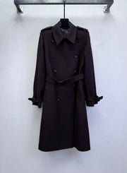 LP 25 Kerril Trench Coat Charcoal Black Waool Blend Fbric 315821