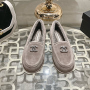 CC 25A Loafer Grey Sherpa Suede