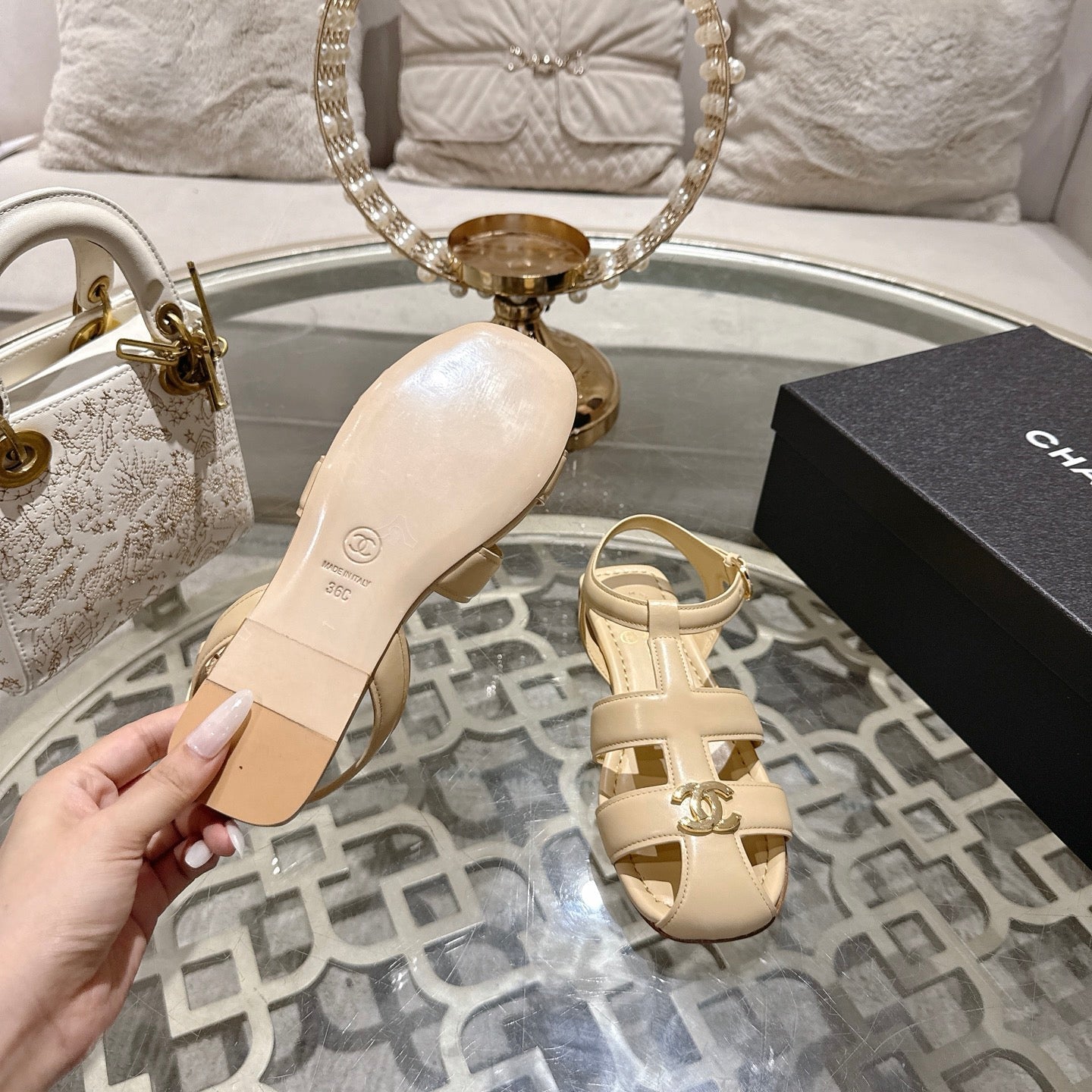 Chanel 2026 Sandals Calfskin 926456