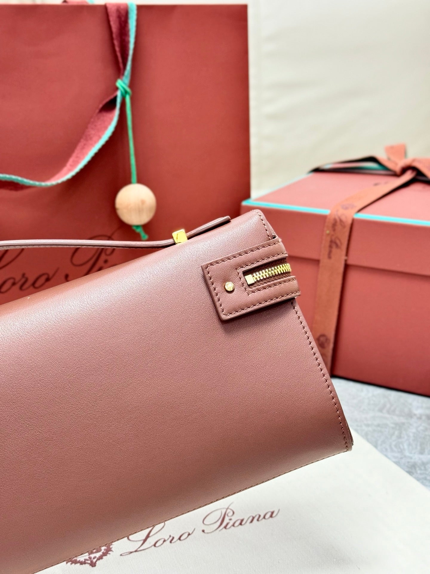 LP 2026 Extra Bag L29 Countryside Sage mix Burnt Tan Wool Leather