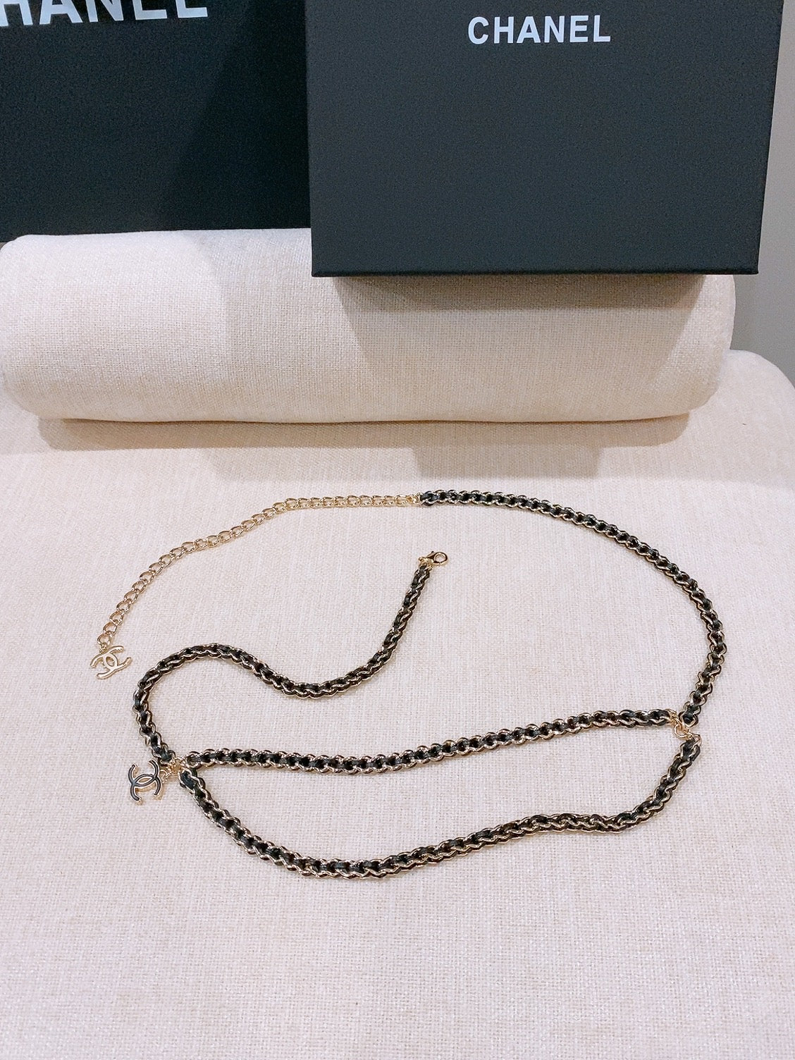 Chanel 2026 Interwoven CC Chain Belt 214356