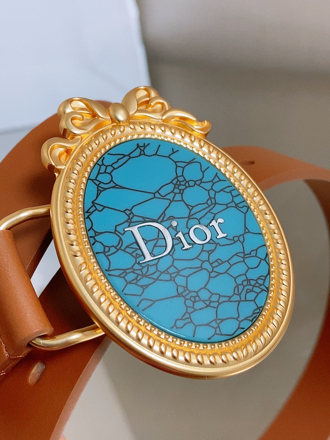 Dior 2026 Médaillon Belt 25mm Leather 216234