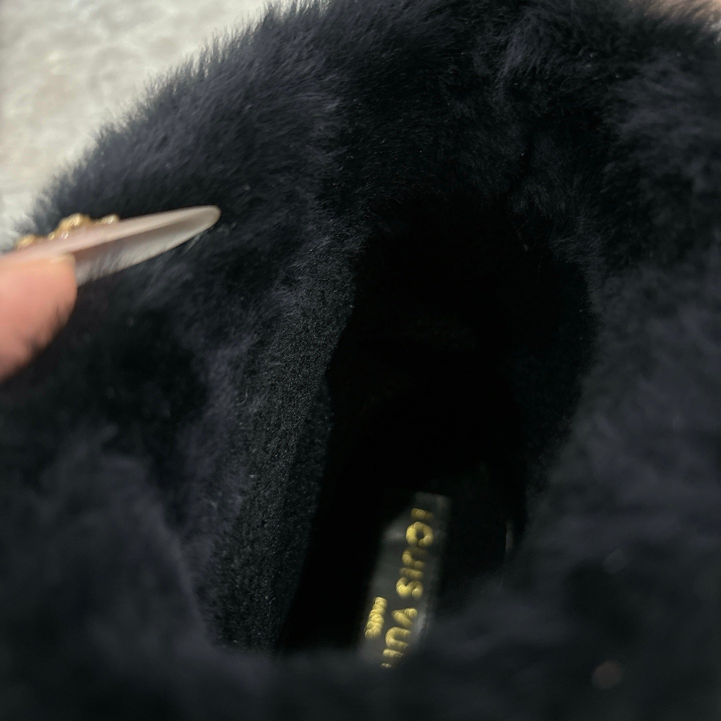 LV 2026 Cortina Ankle Boot Black Silver Sequin Wool 594928