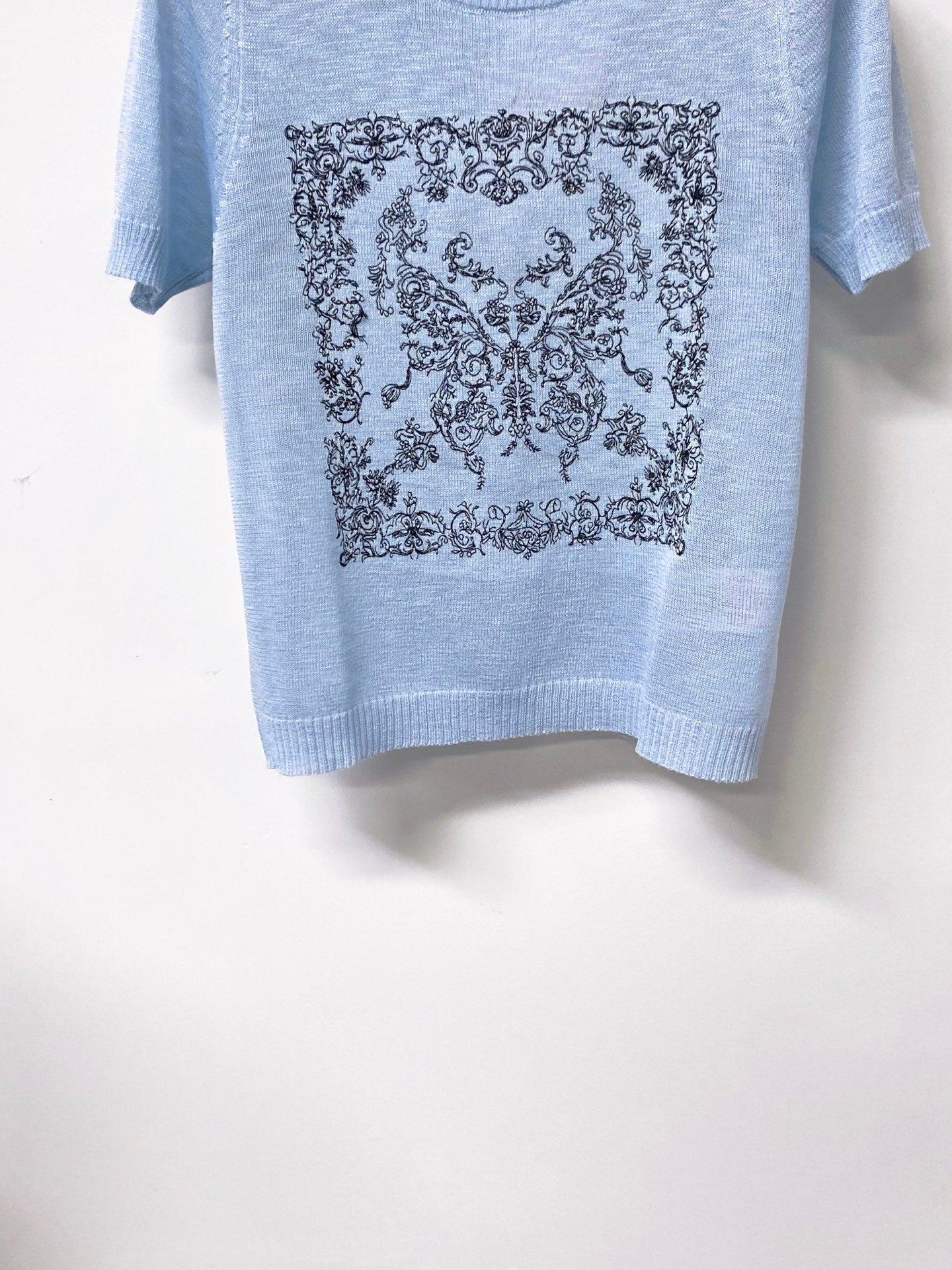 Dior 2026 Short-Sleeve Shirt Embroidered Arabesque Viscosa 487986