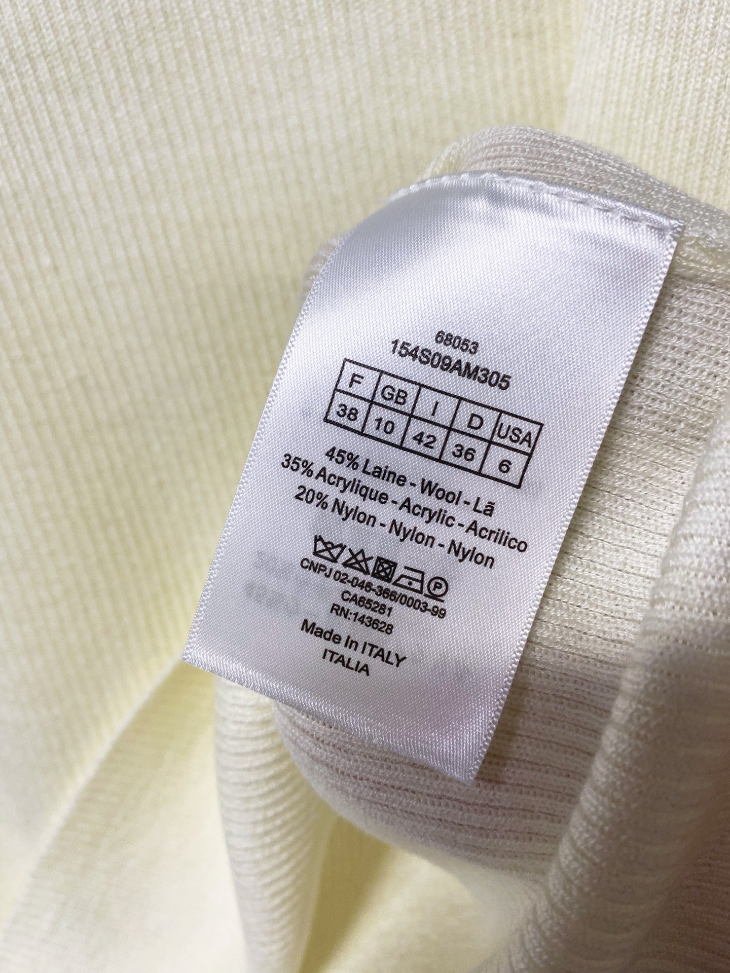 Dior 2026 Vest Shirt Wool 625842