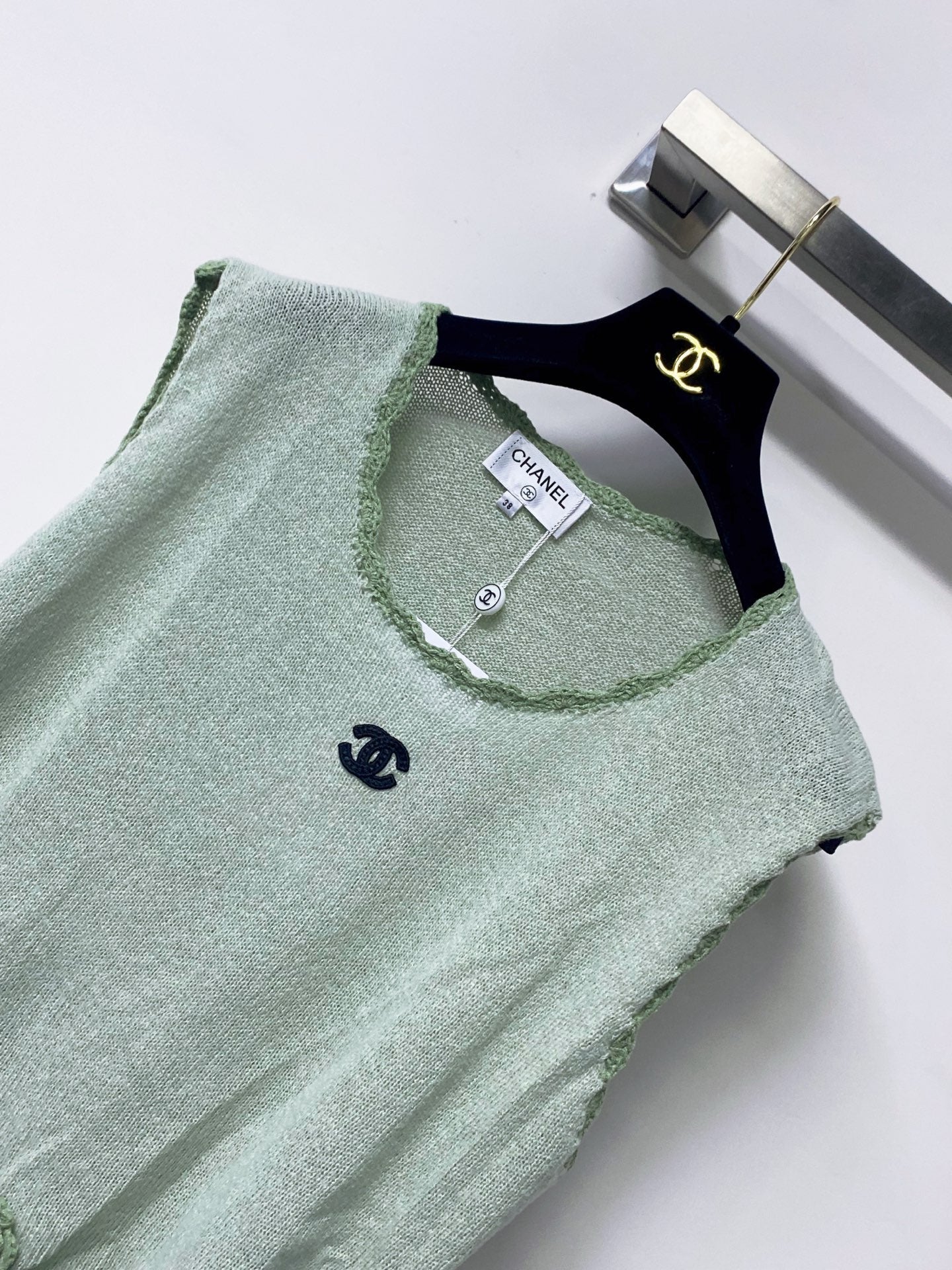 Chanel 2026 Vest Green Wool 772856