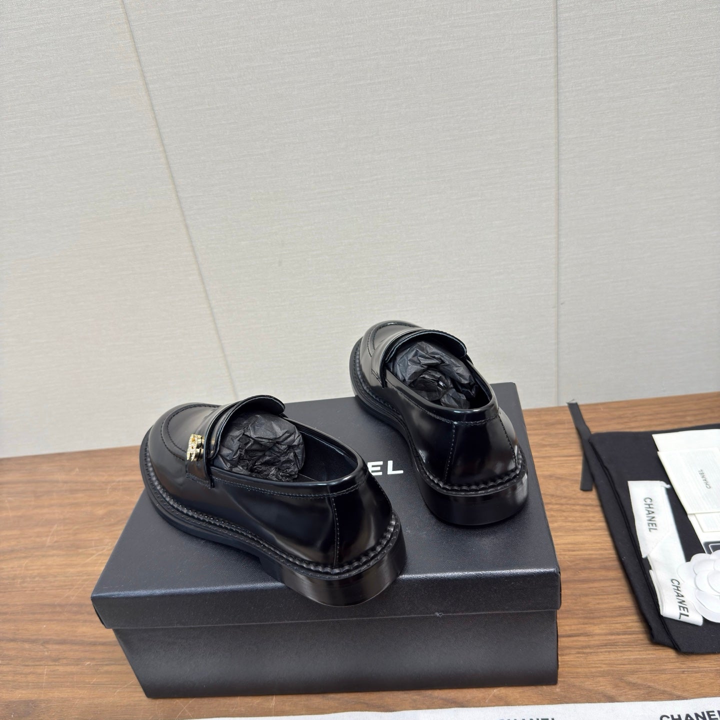 Chanel 2025 Loafer Black Sheepskin 552183