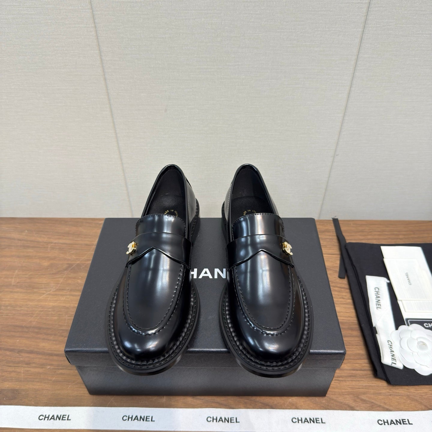 Chanel 2025 Loafer Black Sheepskin 552183