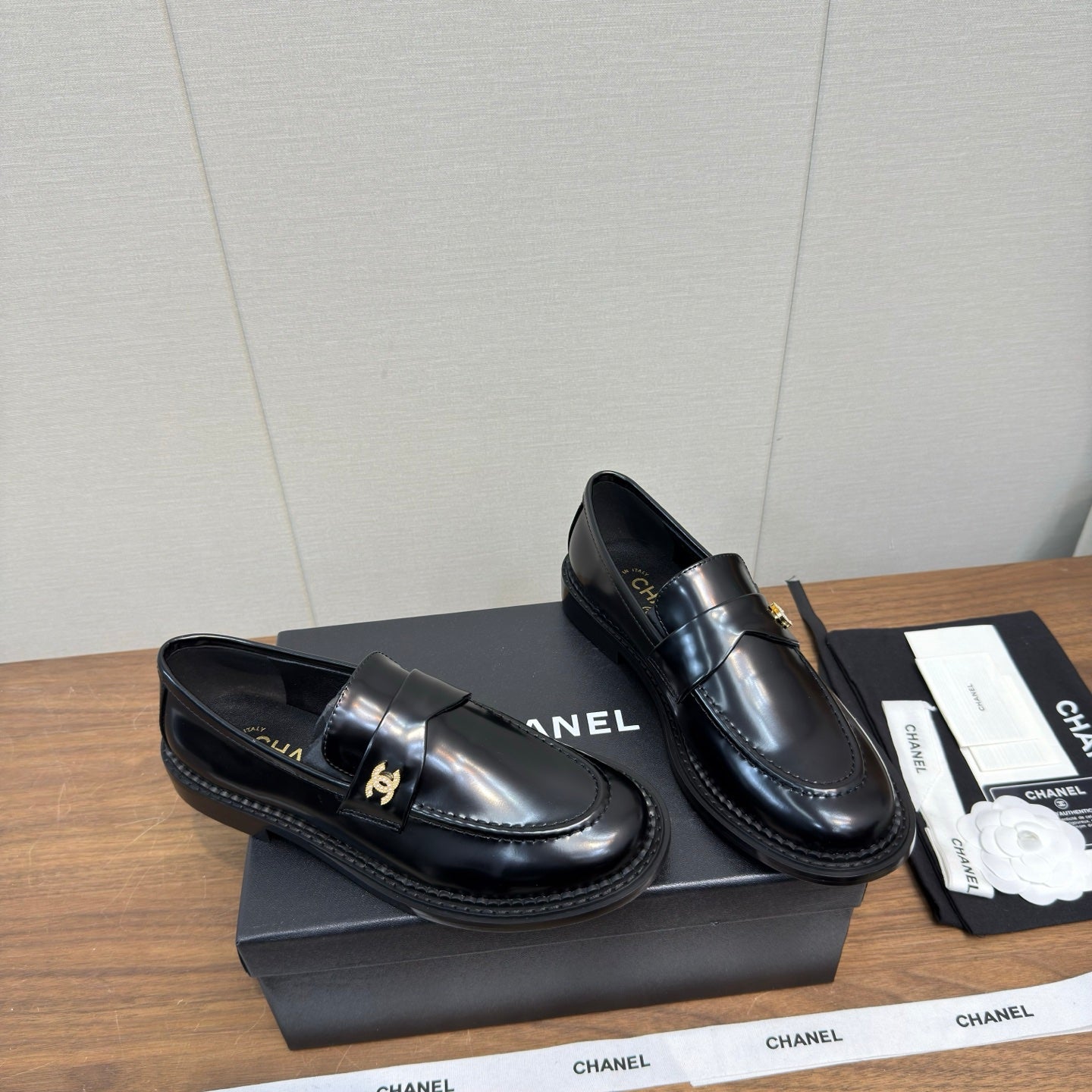 Chanel 2025 Loafer Black Sheepskin 552183