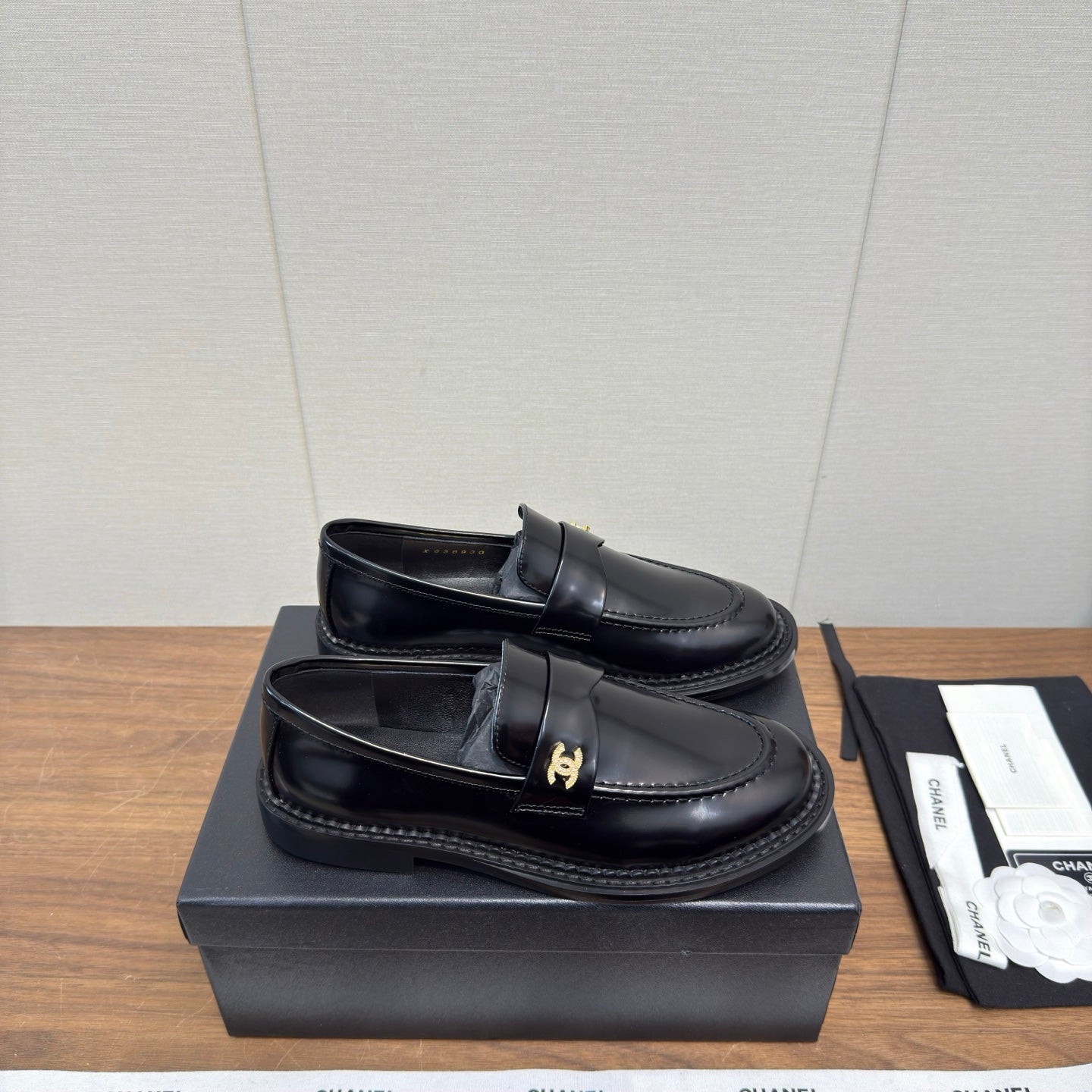 Chanel 2025 Loafer Black Sheepskin 552183