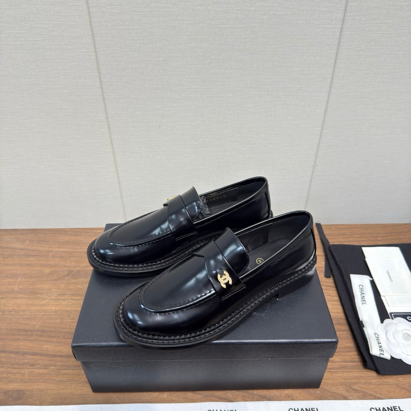 Chanel 2025 Loafer Black Sheepskin 552183