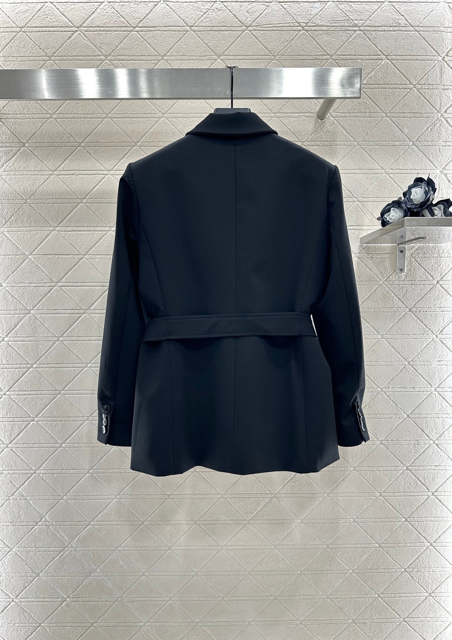 CD 25 Blazer With Belt Lapel Polyester