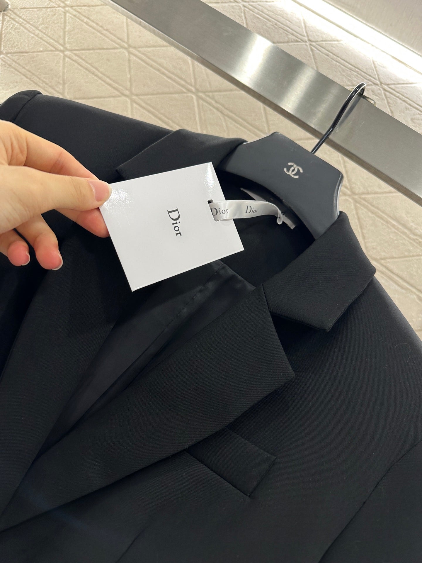 CD 25 Blazer With Belt Lapel Polyester