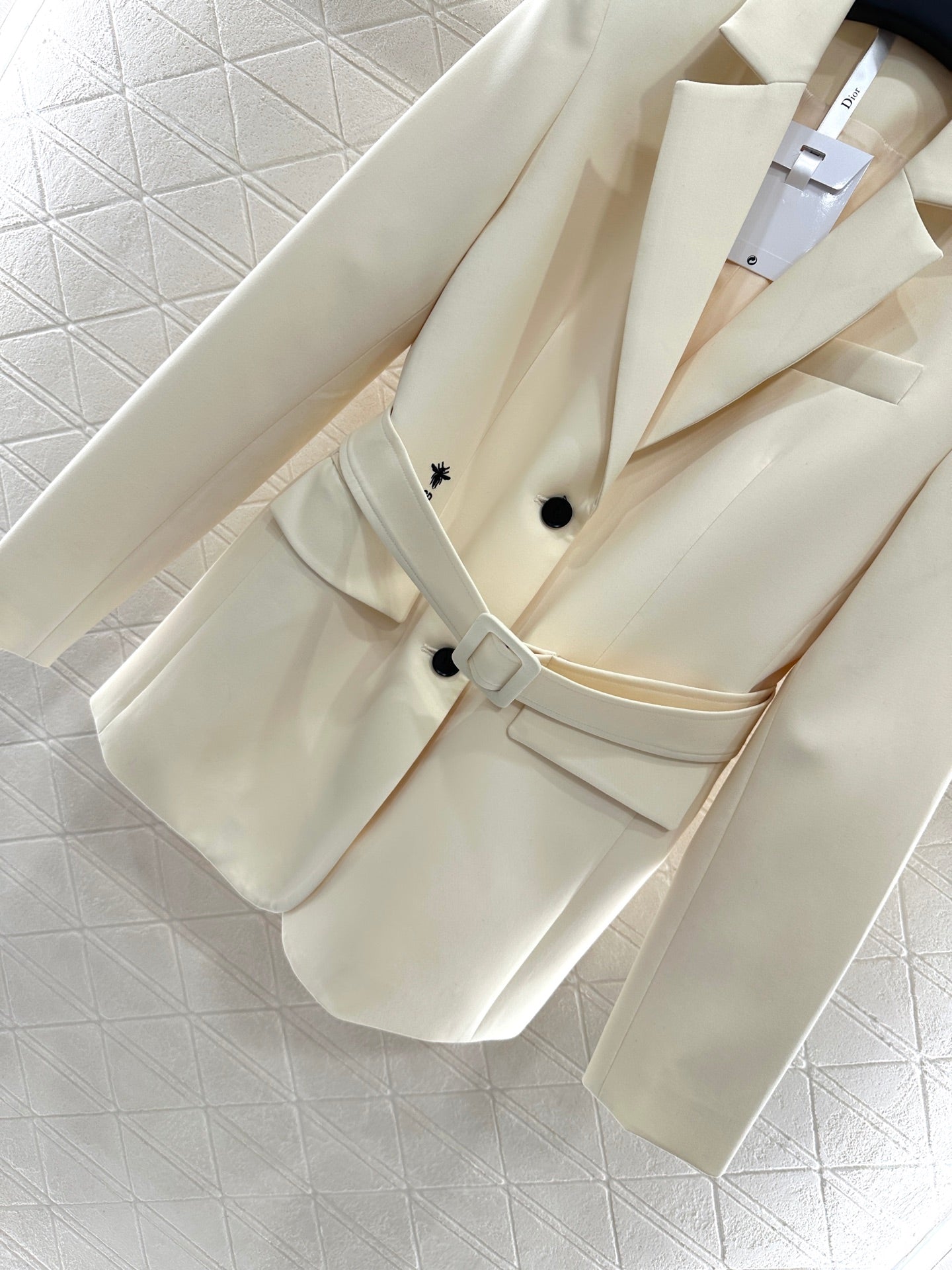 CD 25 Blazer With Belt Lapel Polyester