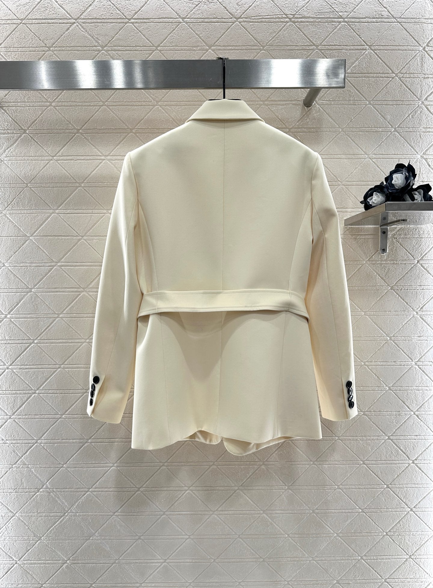 CD 25 Blazer With Belt Lapel Polyester