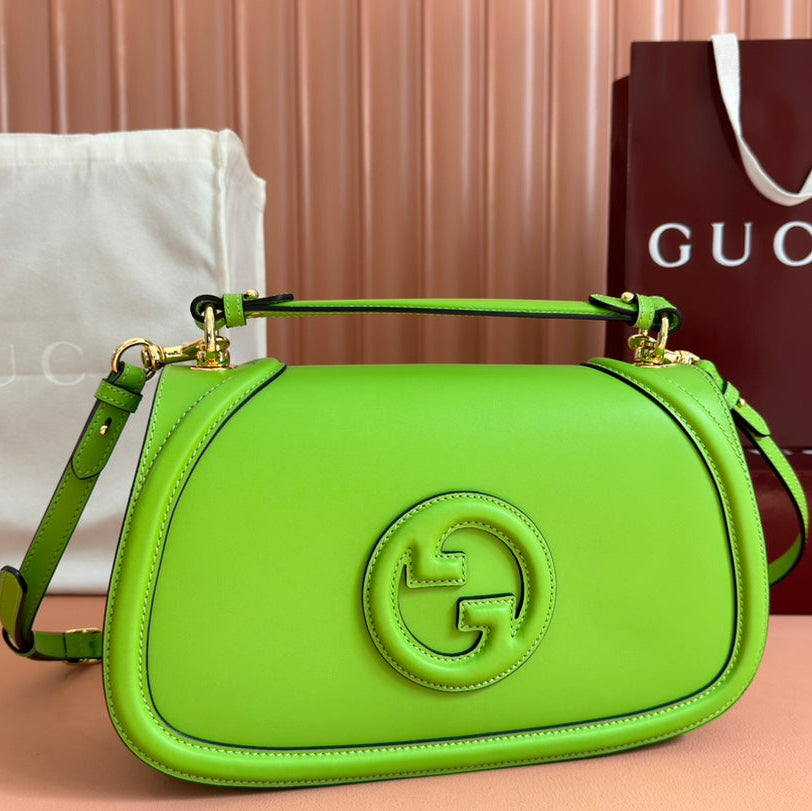 Gucci 2026 Blondie 32 Bag Green Leather 277503