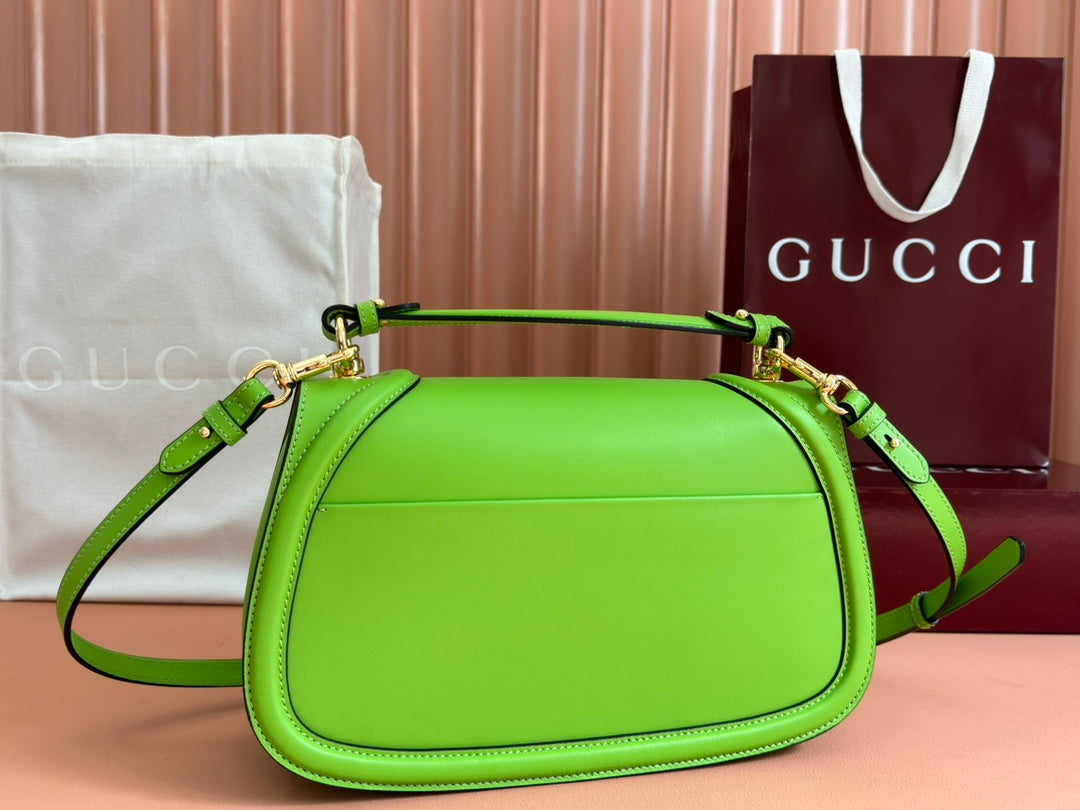Gucci 2026 Blondie 32 Bag Green Leather 277503