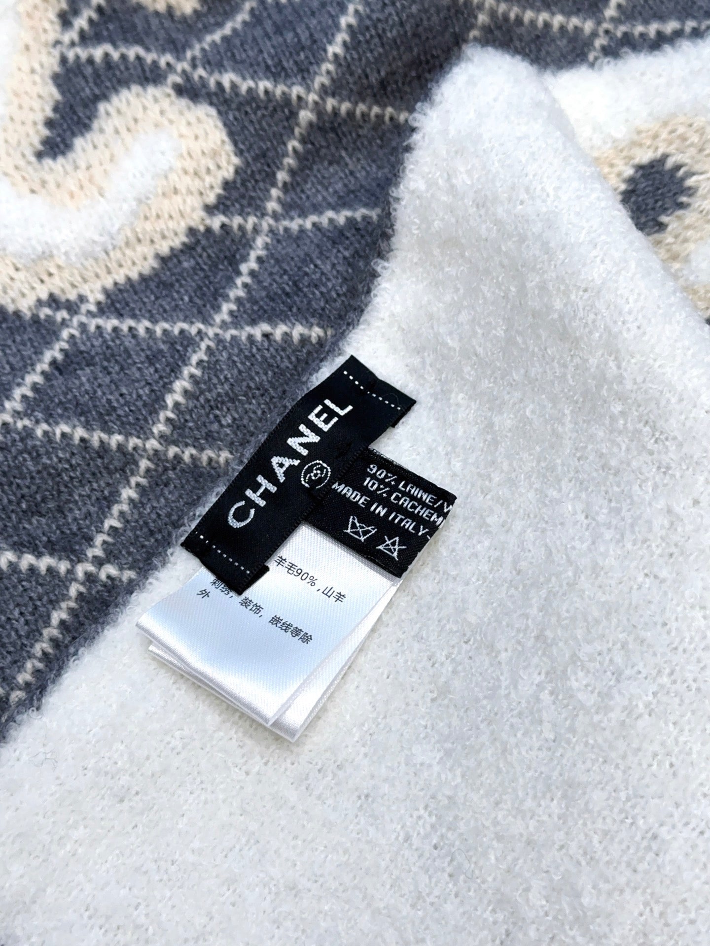 CC 25 Scarf 190cm Dark Blue Wool 968581