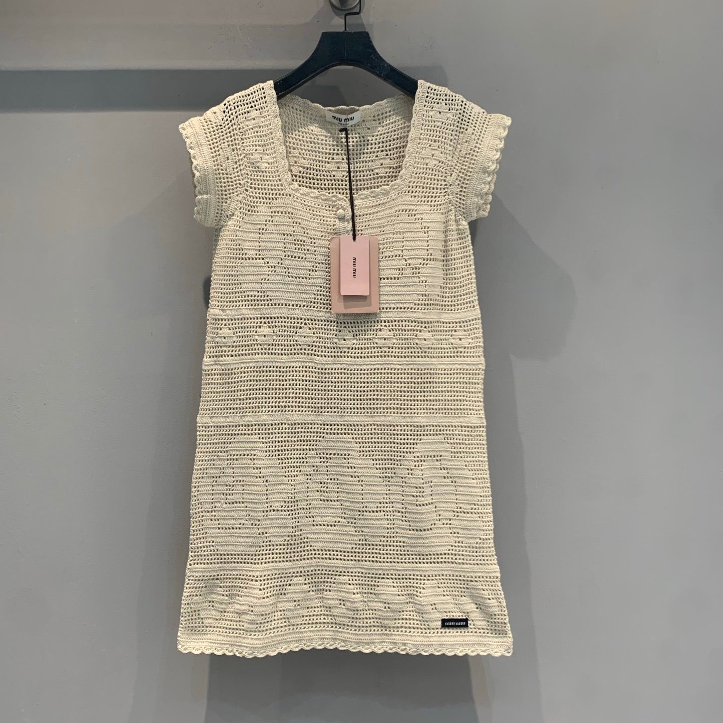 MiuMiu 2026 Dress Cream Wool 646099