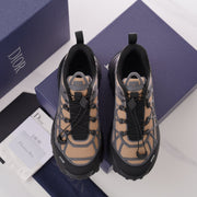 CD B31 SNEAKER BLACK AND BROWN MESH FABRIC