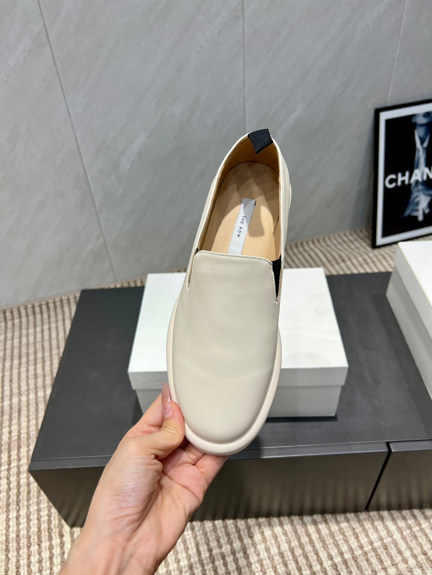 The Row 2025 Loafer Cream Cowhide 540487