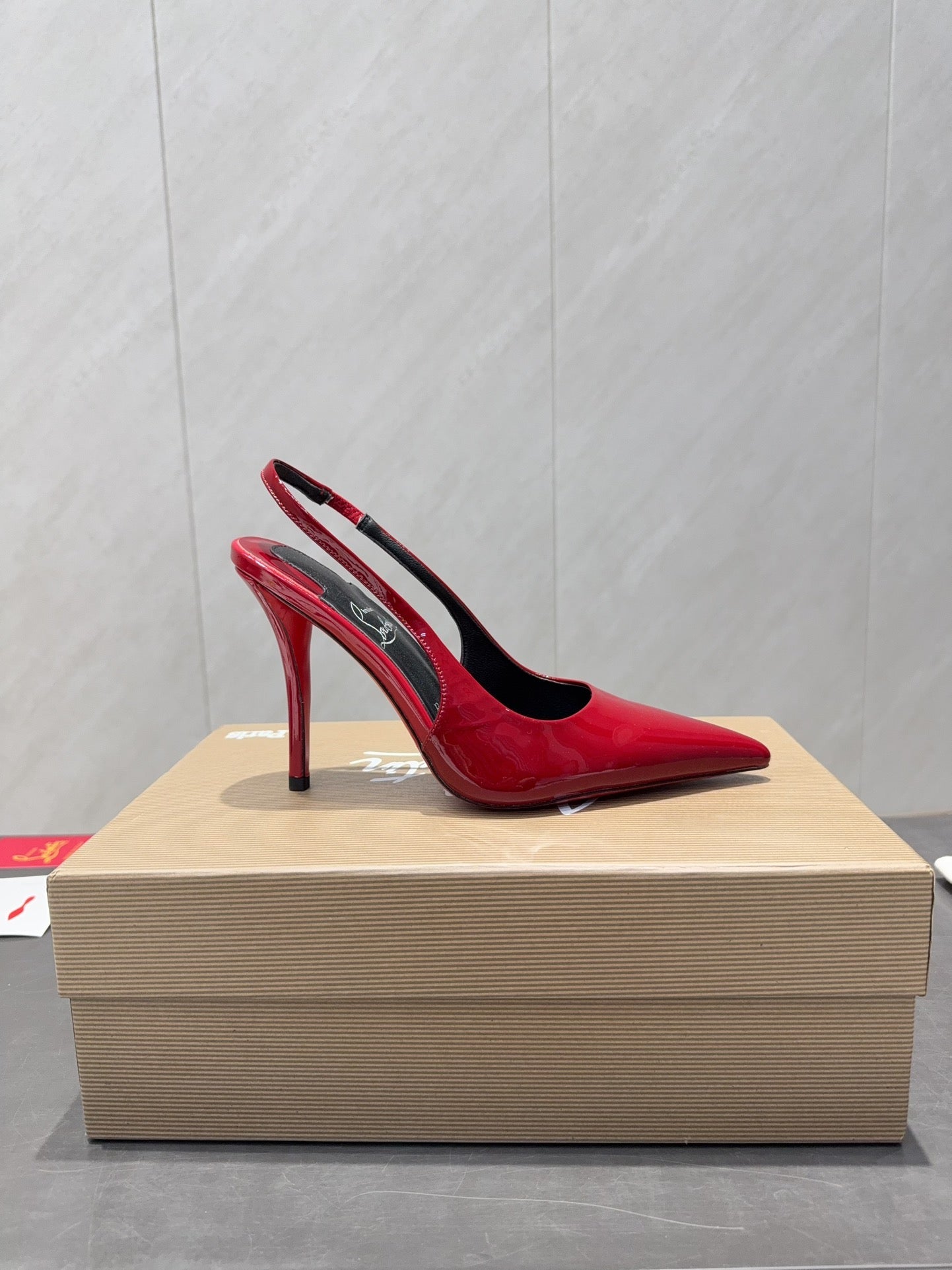 CL 2026 Kate Sling 100 Slingback Red Patent Leather 613984