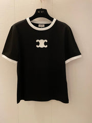 Celine Arc de Triomphe T-shirt Black White Cotton