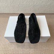 CL 25 Ballet Flats Black Mesh Hot Diamond 345529