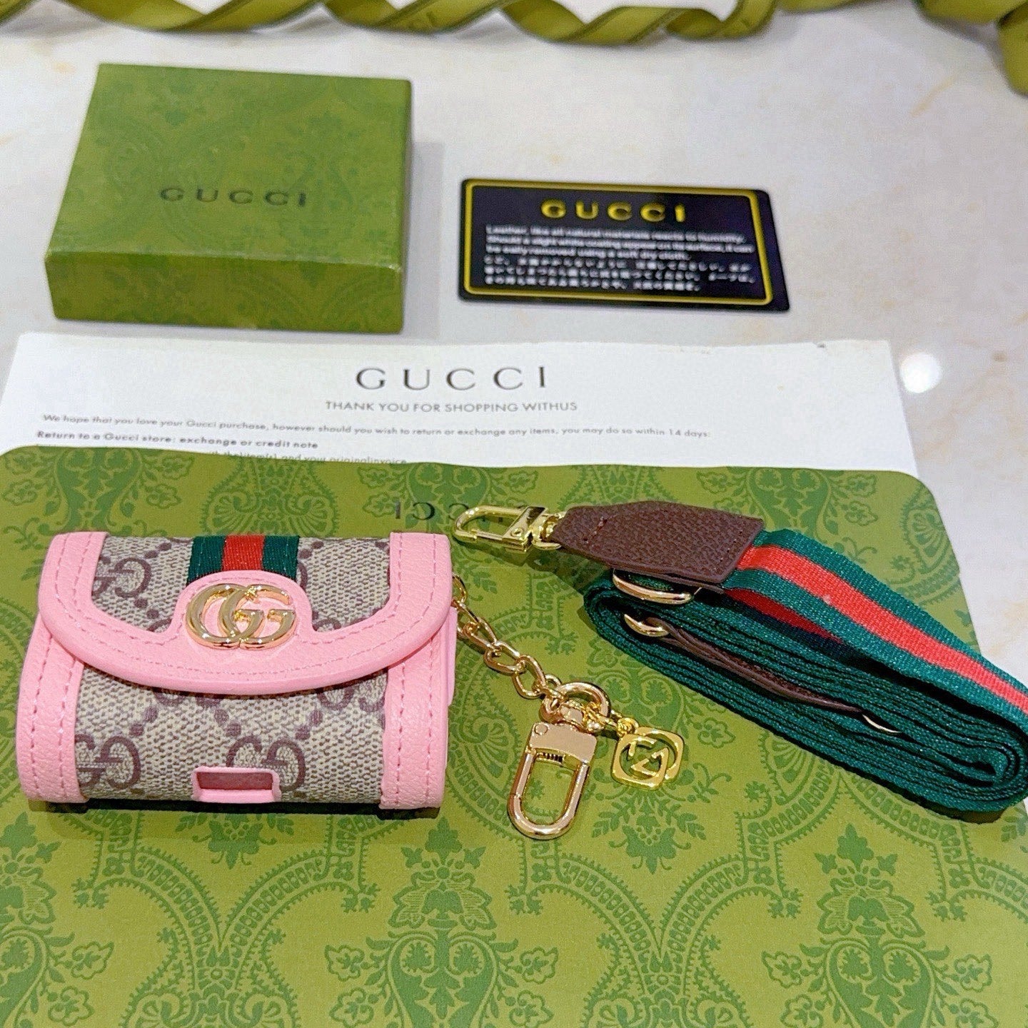 Gucci Pink Bag Charm