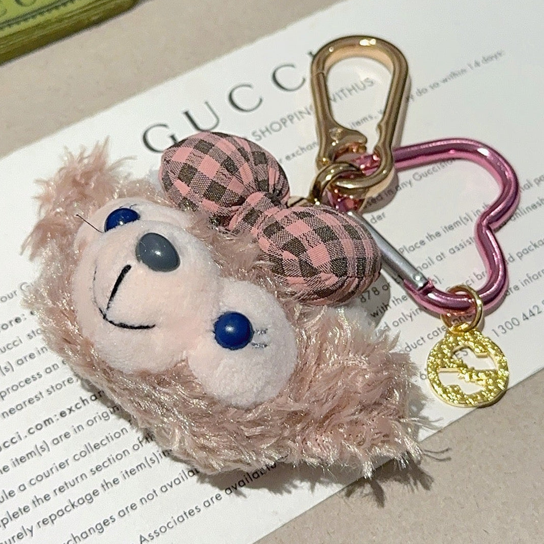 Gucci Pink Plush Bear Charm