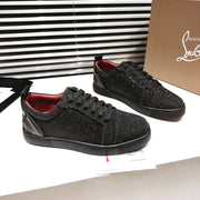 CL 25 Fine Sand Sneaker Black Fabric Cowhide 323173