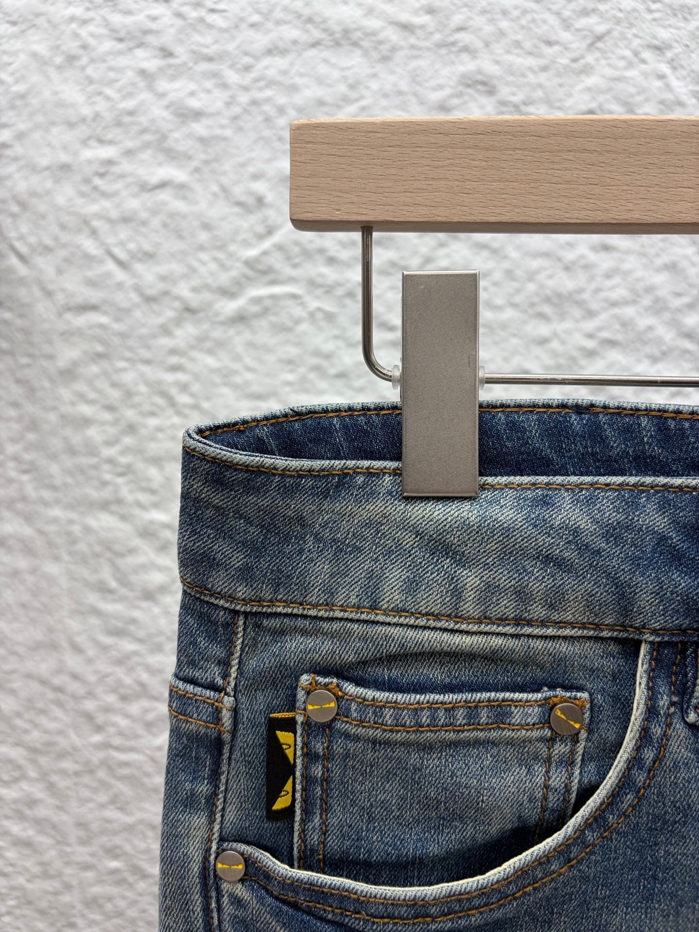 Fendi 2026 Men's Jeans Blue Denim 738152