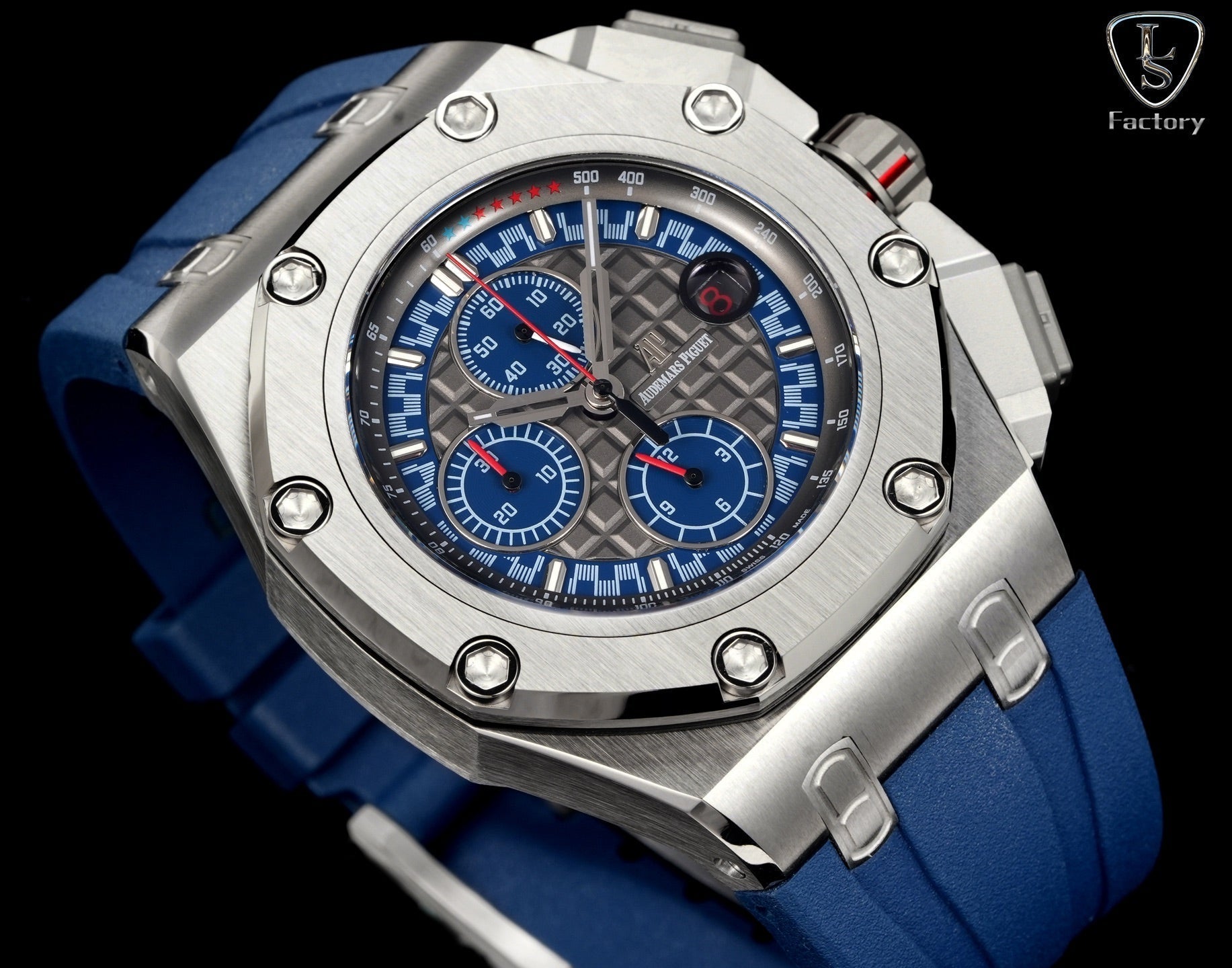 Audemars Piguet Royal Oak Offshore Chronograph 44mm Grey Case Blue Grey Dial