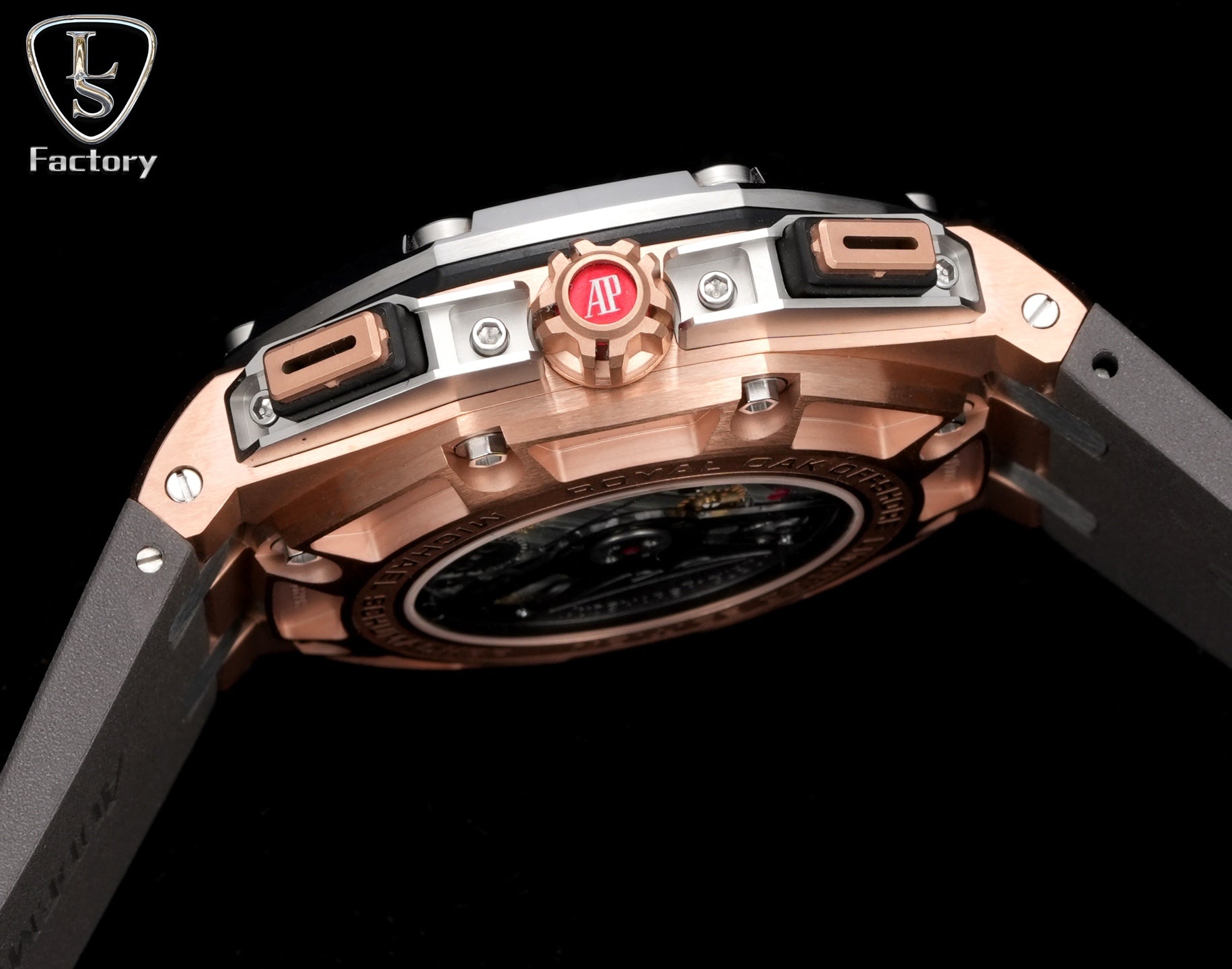 Audemars Piguet Royal Offshore Chronograph 44mm Rose Gold Case Brown Grey Dial
