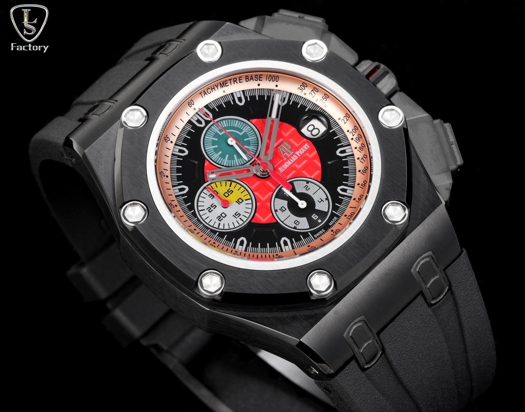 Audemars Piguet Royal Oak Offshore Chronograph 44mm Black Case Red Dial