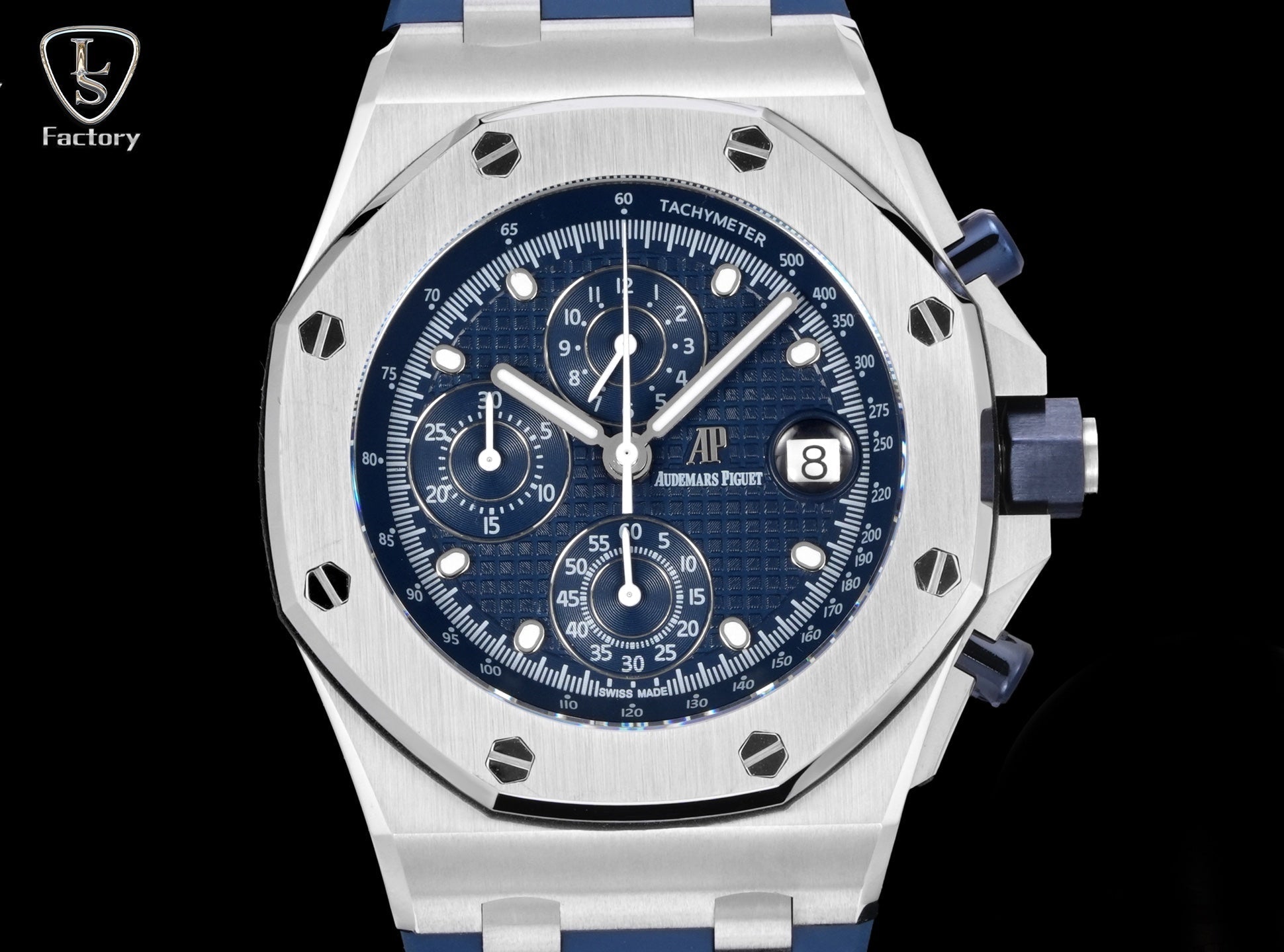 Audemars Piguet Royal Oak Offshore Chronograph 42mm Stainless Steel Blue Dial Rubber Strap