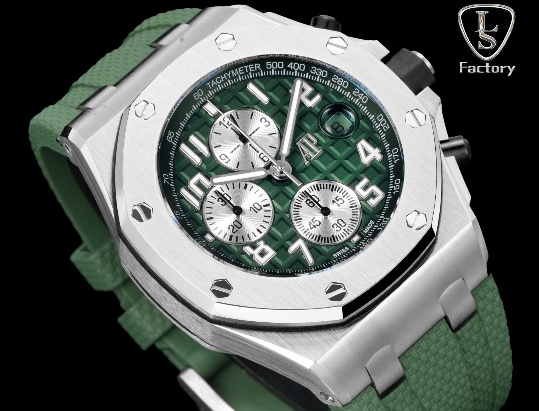Audemars Piguet Royal Oak Offshore Chronograph 42mm Stainless Steel Cloud Green Dial