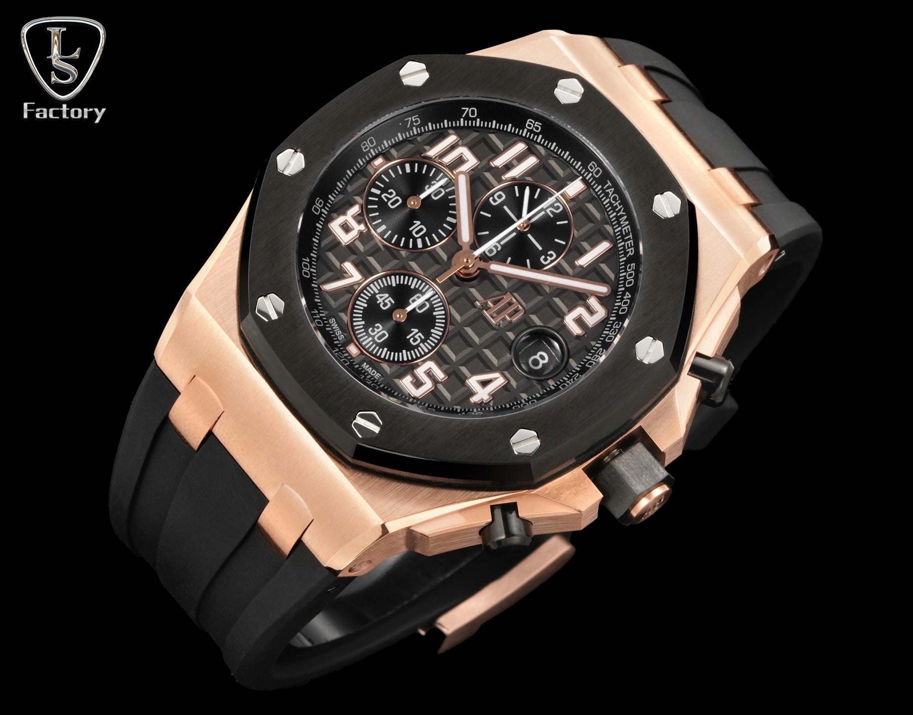 Audemars Piguet Royal Oak Offshore Chronograph 42mm Rose Gold Dark Grey Dial