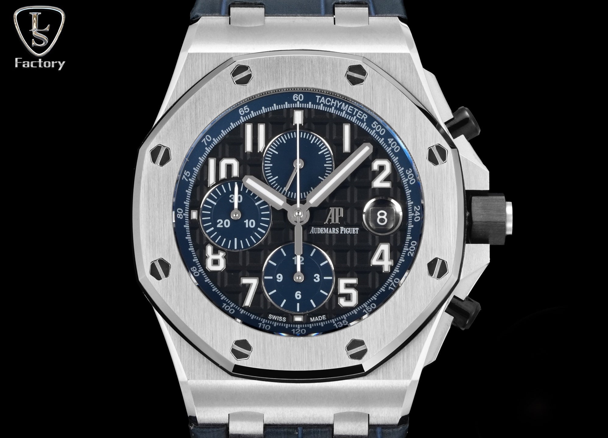 Audemars Piguet Royal Oak Offshore Chronograph 42mm Stainless Steel Black Blue Dial