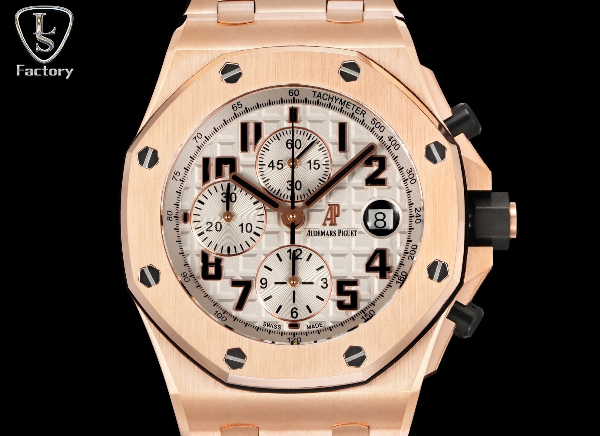 Audemars Piguet Royal Oak Offshore Chronograph 42mm Rose Gold Cream Dial