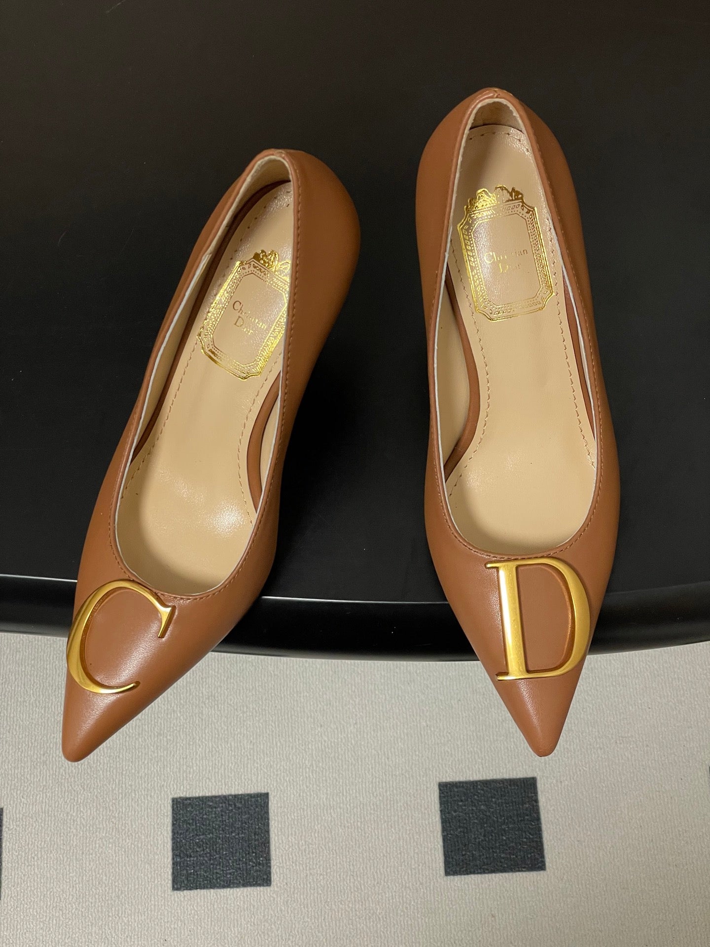 CD 26 High-Heeled 85 Pumps Tan Cowhide 593591