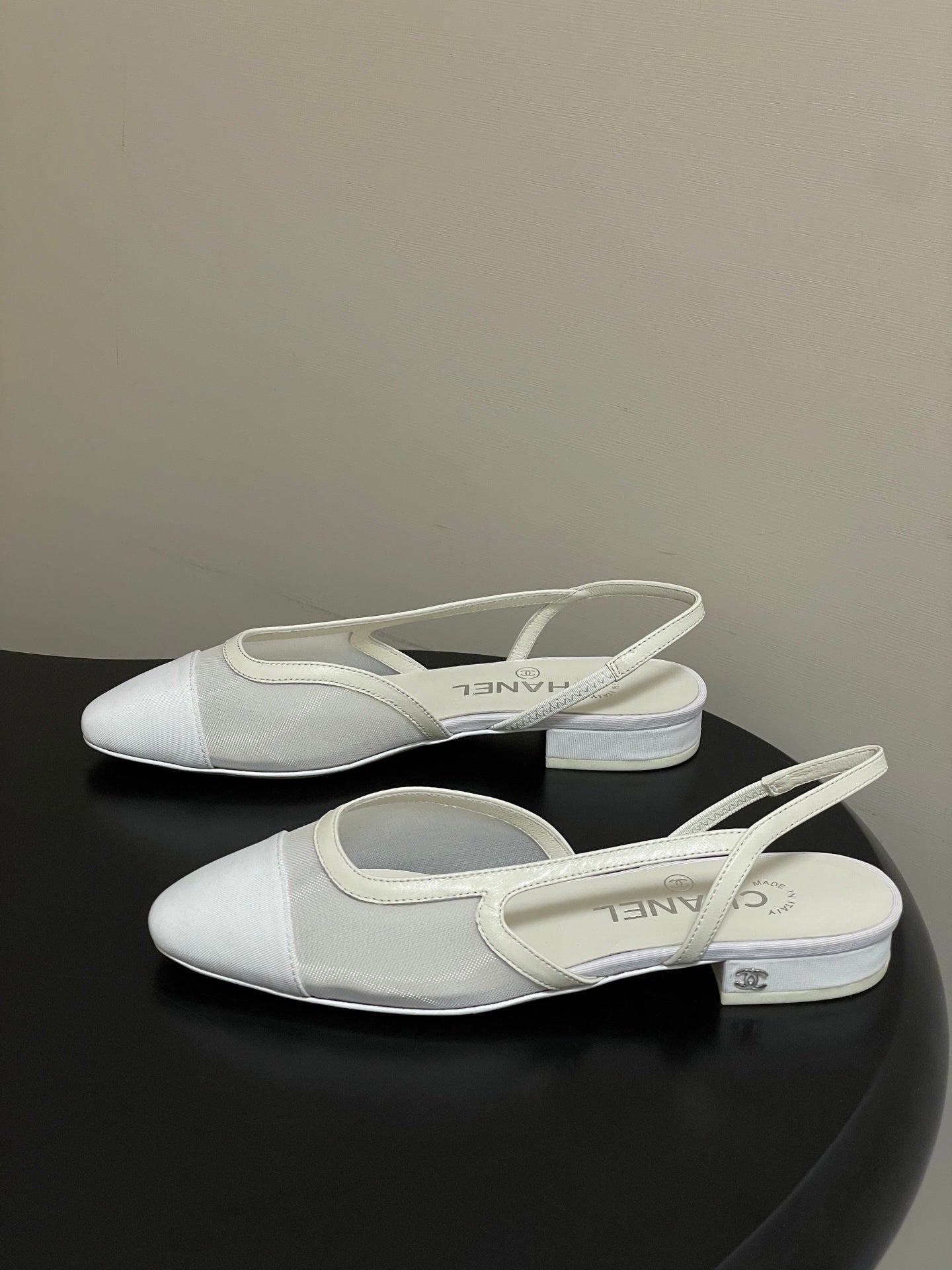 CC 26s Slingback 20mm Mesh Fabric Sheepskin
