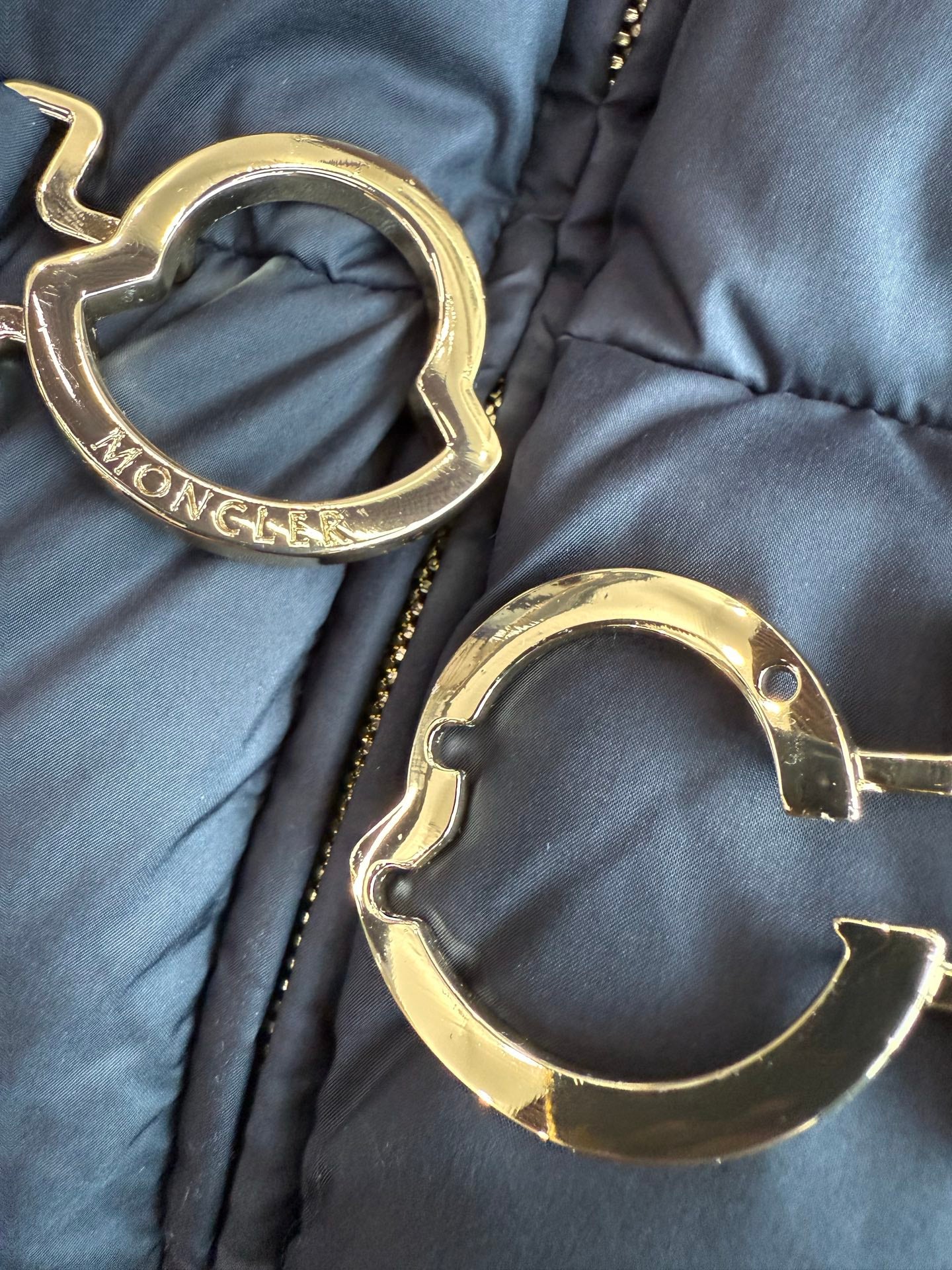 Moncler 2025 Courcelles Jacket Blue Down Polyester