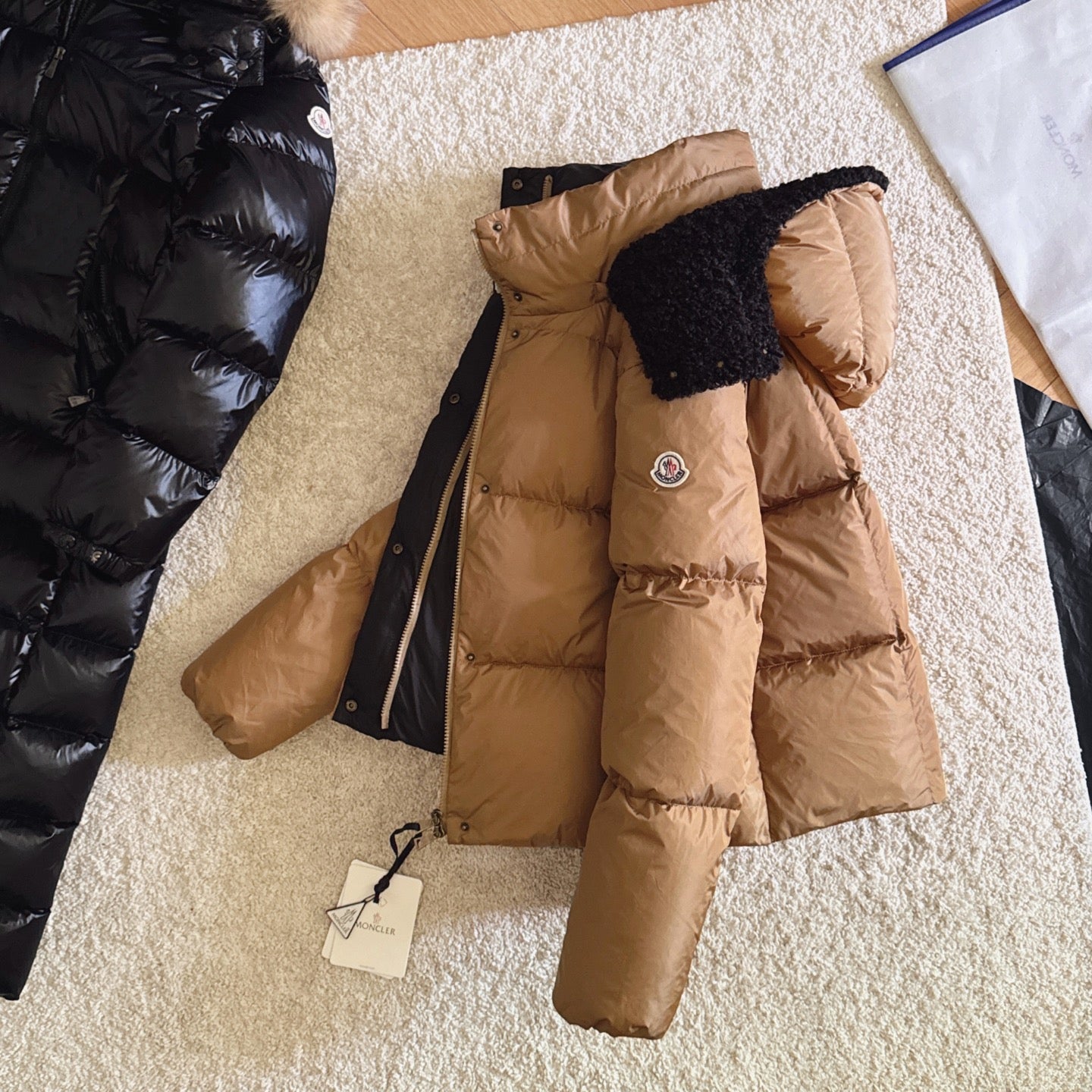 Moncler 2025 Castelnou Jacket Brown Wool Down