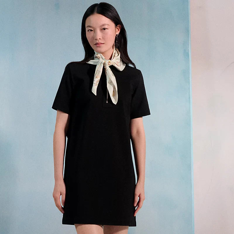 HM 26s Horse Scarf 90 Cream Colorful Cashmere Silk 139214