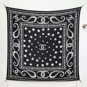 CC 25  Scarf 140CM Black Cashmere 293090