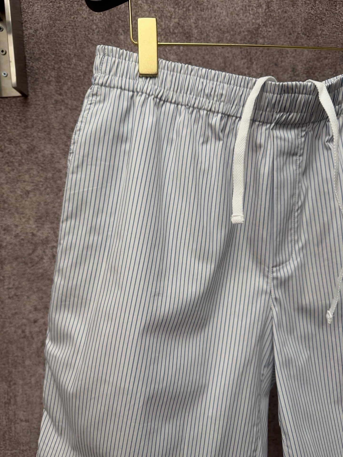 GC 2026 Men's Striped Shorts White Blue Cotton  643455