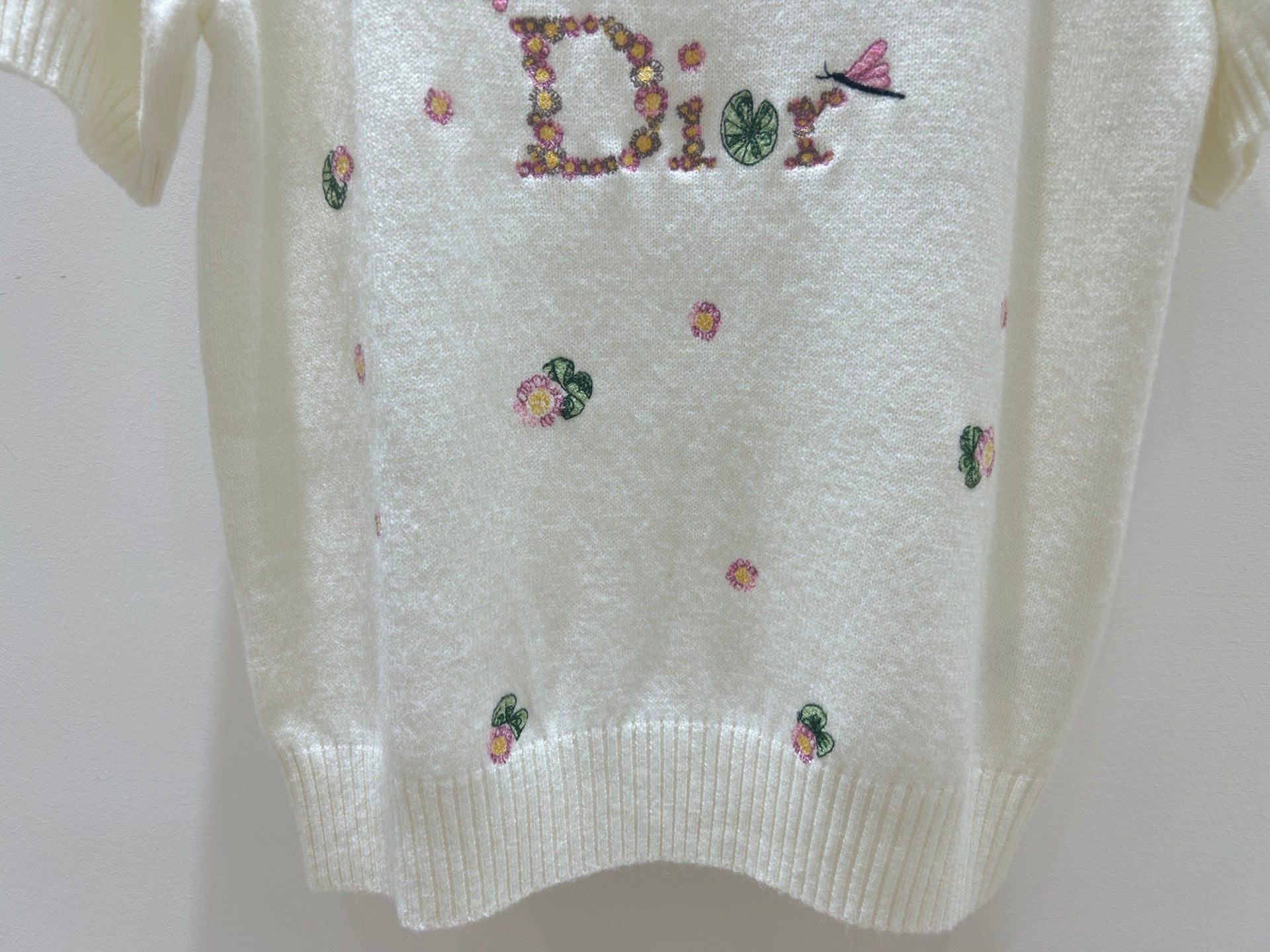 Dior 2026 T-shirt Cream Wool 535385