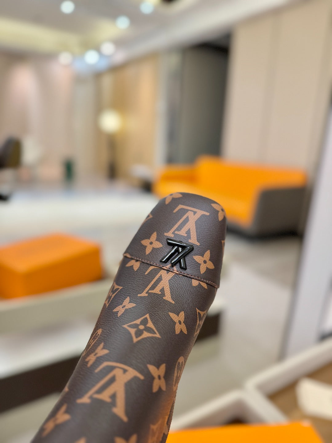 LV Ankle Boots 110 Monogram Brown Sheepskin 573720