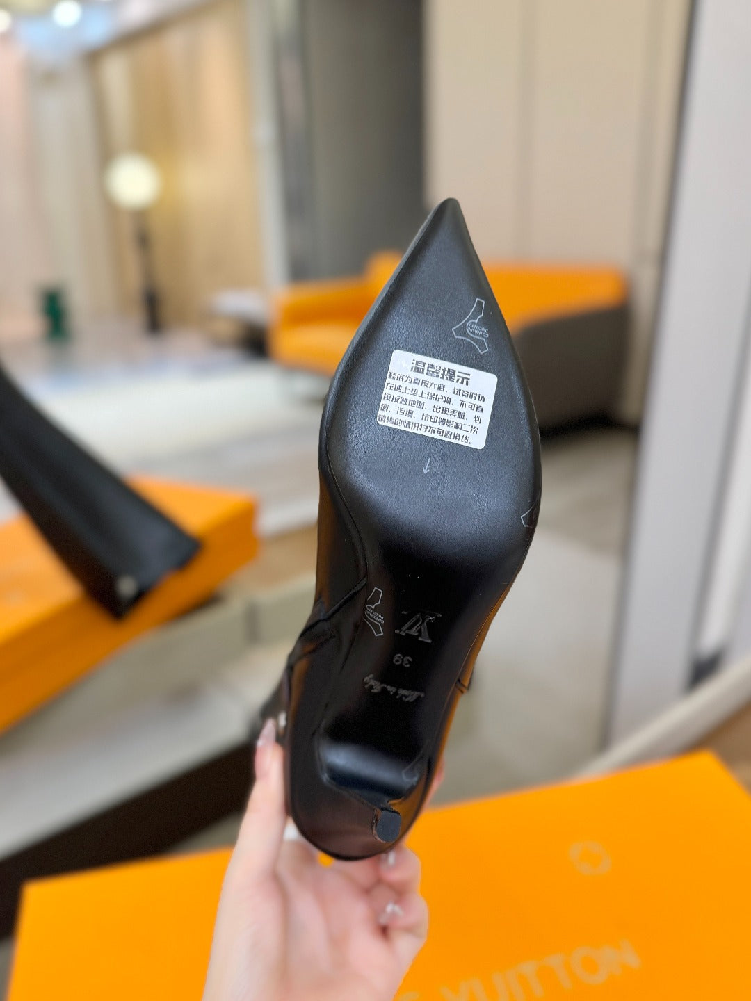 LV 25 Long Boots 90 Black Calfskin 573875